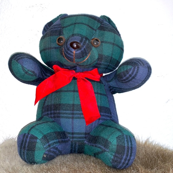milaca flannel teddy bear - Picture 1 of 4